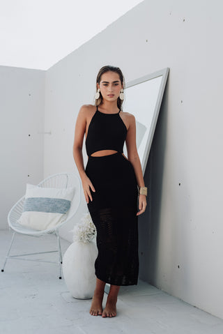Malta Maxi Dress | Black