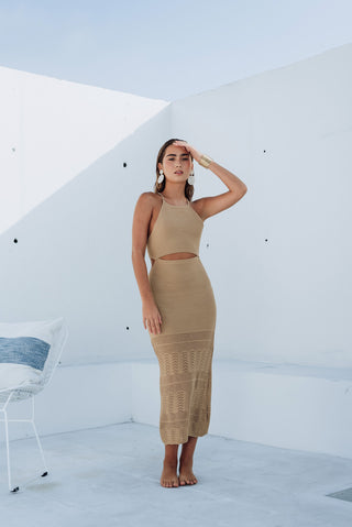 Malta Maxi Dress | Tan